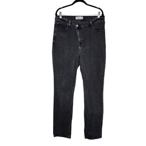 Abercrombie & Fitch The 90s Slim Straight Ultra High Rise Jeans Black 32/14 L